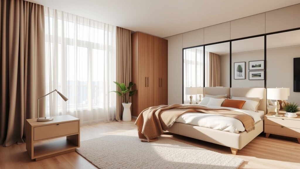 wnetrze nowoczesnej sypialni bialystok