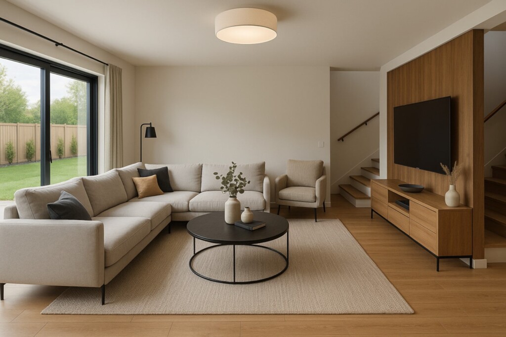 sejny wnetrze salonu dom jednorodzinny